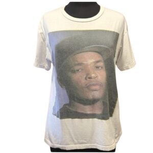 Vintage Death Row Records Dr. Dre Tee Medium 2005 White Cotton T-shirt Hip Hop